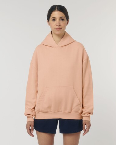 Cooper Dry - Der Boxy Unisex-Hoodie mit trockenem Griff - Fraiche Peche - XXL bedrucken, Art.-Nr. STSU797C1012X
