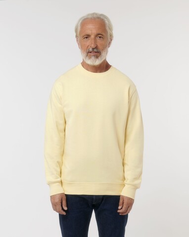 Matcher - Das Rundhals-Unisex-Sweatshirt aus French Terry - Butter - S bedrucken, Art.-Nr. STSU799C0781S