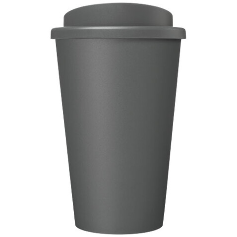 Americano® Eco 350 ml recycelter Becher, grau bedrucken, Art.-Nr. 21042282