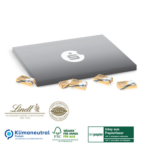 Adventskalender „Laptop“ Organic mit Lindt Schokotäfelchen, Klimaneutral, FSC® bedrucken, Art.-Nr. 55336-W