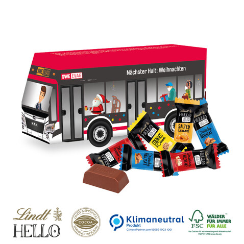 3D Präsent Bus, Klimaneutral, FSC® bedrucken, Art.-Nr. 91109-W