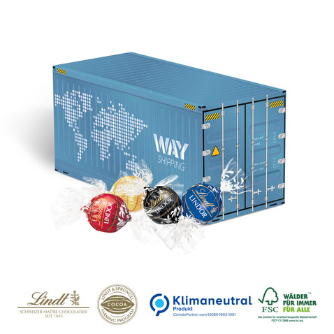 3D Präsent Container, Klimaneutral, FSC® bedrucken, Art.-Nr. 91138-W