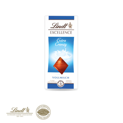 Grußkarte mit Schokoladentafel von Lindt „Excellence“, Klimaneutral, FSC® bedrucken, Art.-Nr. 91274-W