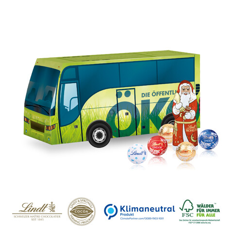 3D Präsent Bus, Klimaneutral, FSC® bedrucken, Art.-Nr. 95480-W