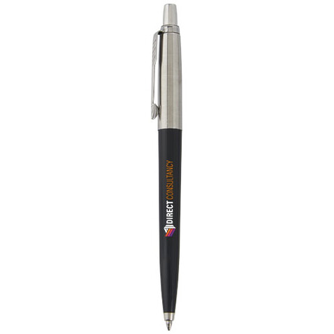 Parker Jotter Recycled Kugelschreiber (blaue Mine), schwarz bedrucken, Art.-Nr. 10782390