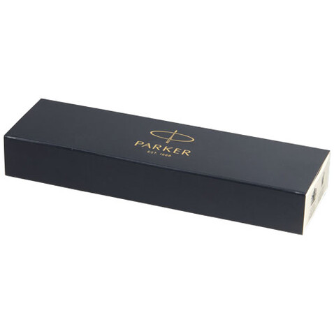 Parker Jotter Recycled Kugelschreiber (blaue Mine), schwarz bedrucken, Art.-Nr. 10782390