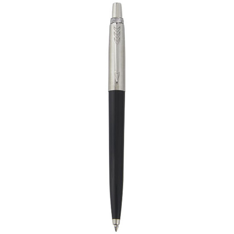 Parker Jotter Recycled Kugelschreiber (blaue Mine), schwarz bedrucken, Art.-Nr. 10782390