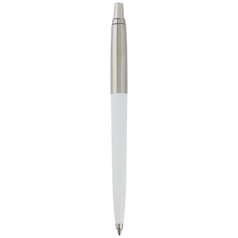 Parker Jotter Recycled Kugelschreiber (schwarze Mine), weiss bedrucken, Art.-Nr. 10786501