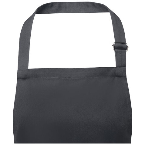 Andrea 240 g/m² Schürze mit verstellbarem Nackenband, dunkelgrau bedrucken, Art.-Nr. 11333483