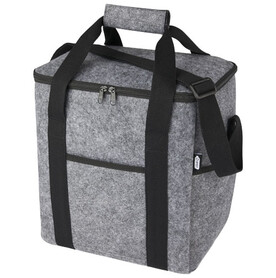 Felta Kühltasche aus GRS-recyceltem Filz 21 L, mittelgrau bedrucken, Art.-Nr. 12066782