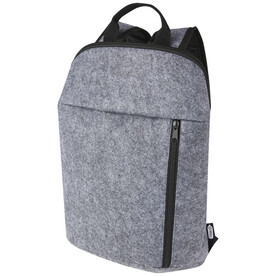 Felta Kühlrucksack aus GRS-recyceltem Filz 7 L, mittelgrau bedrucken, Art.-Nr. 21074282
