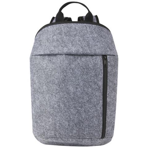 Felta Kühlrucksack aus GRS-recyceltem Filz 7 L, mittelgrau bedrucken, Art.-Nr. 21074282