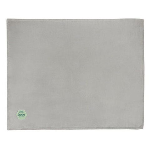 Lily GRS zertifizierte, RPET Decke aus Coral Fleece, grau bedrucken, Art.-Nr. 11319182