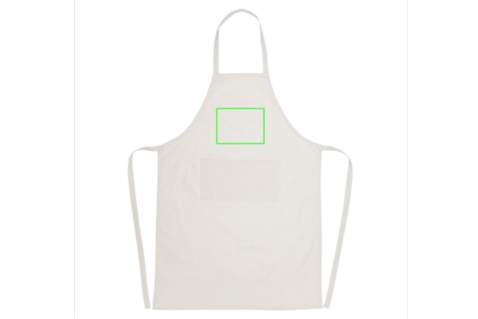 Impact AWARE™ recycelte Baumwollschürze 180gr off white bedrucken, Art.-Nr. P262.840