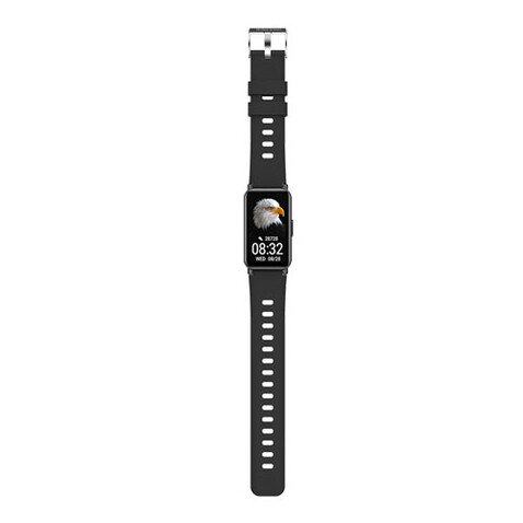 Prixton AT806 Multisport-Smartband mit GPS, schwarz bedrucken, Art.-Nr. 2PA15090
