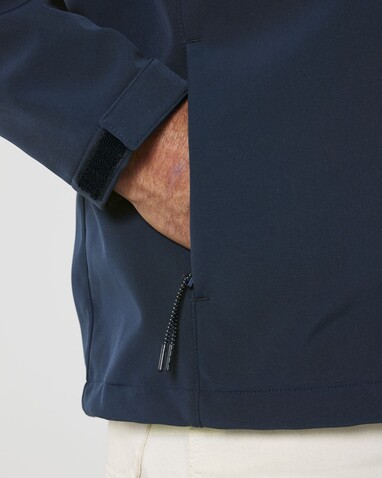 Stanley Discoverer - Die Herren-Softshelljacke mit Kapuze - French Navy - 4XL bedrucken, Art.-Nr. STJM158C7274X