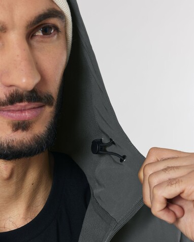 Stanley Discoverer - Die Herren-Softshelljacke mit Kapuze - Anthracite - XL bedrucken, Art.-Nr. STJM158C2531X