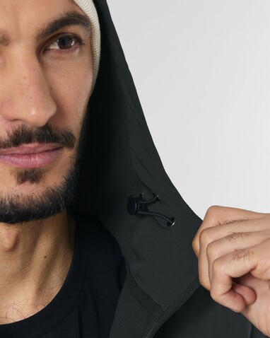 Stanley Discoverer - Die Herren-Softshelljacke mit Kapuze - Black - 5XL bedrucken, Art.-Nr. STJM158C0025X