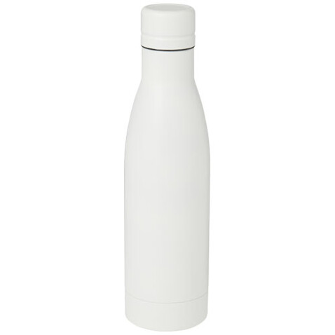 Vasa RCS-zertifizierte Kupfer-Vakuum Isolierflasche aus recyceltem Edelstahl, 500 ml, weiss bedrucken, Art.-Nr. 10073601