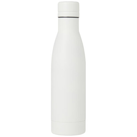 Vasa RCS-zertifizierte Kupfer-Vakuum Isolierflasche aus recyceltem Edelstahl, 500 ml, weiss bedrucken, Art.-Nr. 10073601