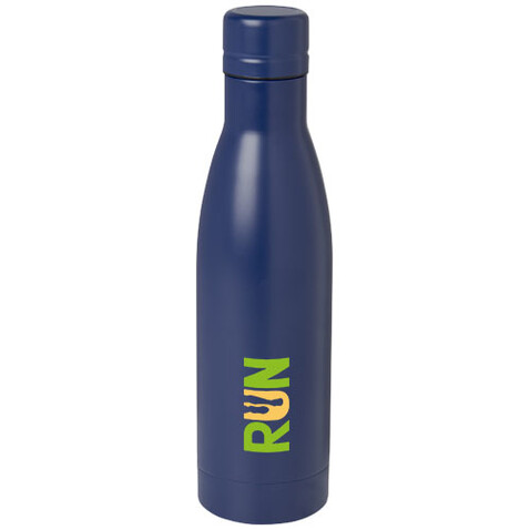 Vasa RCS-zertifizierte Kupfer-Vakuum Isolierflasche aus recyceltem Edelstahl, 500 ml, blau bedrucken, Art.-Nr. 10073652