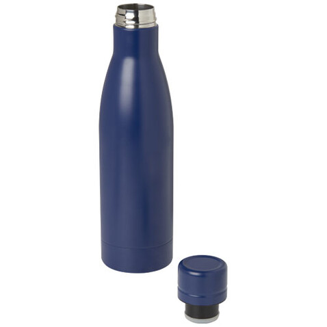 Vasa RCS-zertifizierte Kupfer-Vakuum Isolierflasche aus recyceltem Edelstahl, 500 ml, blau bedrucken, Art.-Nr. 10073652