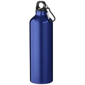 Oregon 770 ml RCS-zertifizierte Trinkflasche aus recyceltem Aluminium mit Karabinerhaken, blau bedrucken, Art.-Nr. 10073952 Oregon 770 ml RCS-zertifizierte Trinkflasche aus recyceltem Aluminium mit Karabinerhaken, blau bedrucken, Art.-Nr. 10073952