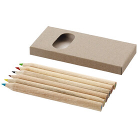 Artemaa Buntstift Malset, 6-teilig, natural bedrucken, Art.-Nr. 10783006 Artemaa Buntstift Malset, 6-teilig, natural bedrucken, Art.-Nr. 10783006