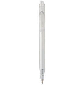Thalaasa Kugelschreiber aus Ozean Plastik (schwarze Mine), weiss bedrucken, Art.-Nr. 10783501