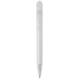 Thalaasa Kugelschreiber aus Ozean Plastik (schwarze Mine), weiss bedrucken, Art.-Nr. 10783501