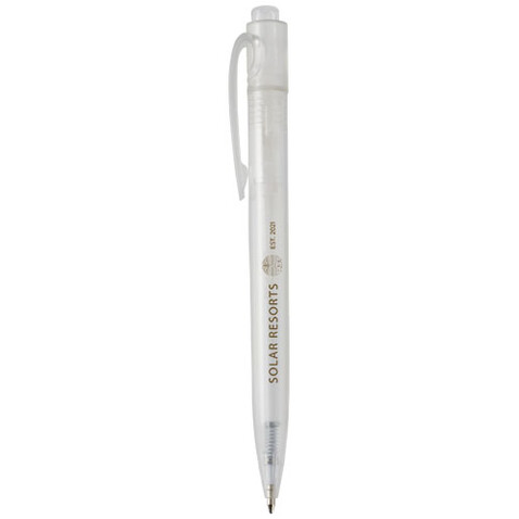 Thalaasa Kugelschreiber aus Ozean Plastik (schwarze Mine), weiss bedrucken, Art.-Nr. 10783501
