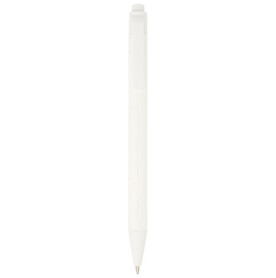Chartik Kugelschreiber aus recyceltem Papier mit matter Oberfläche, einfarbig (schwarze Mine), weiss bedrucken, Art.-Nr. 10783901