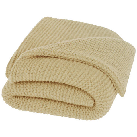 Suzy GRS Strickdecke, 150 x 120 cm, beige bedrucken, Art.-Nr. 11333602