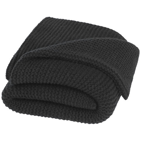 Suzy GRS Strickdecke, 150 x 120 cm, schwarz bedrucken, Art.-Nr. 11333690
