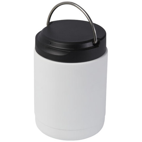 Doveron Lunchpot, isoliert aus recyceltem Edelstahl, 500 ml, weiss bedrucken, Art.-Nr. 11334001
