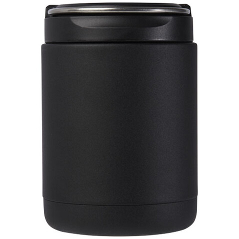 Doveron Lunchpot, isoliert aus recyceltem Edelstahl, 500 ml, schwarz bedrucken, Art.-Nr. 11334090