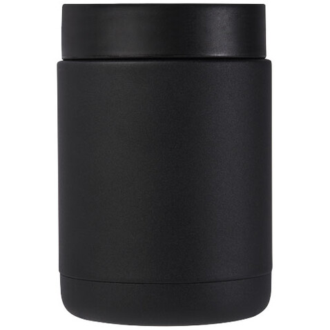Doveron Lunchpot, isoliert aus recyceltem Edelstahl, 500 ml, schwarz bedrucken, Art.-Nr. 11334090