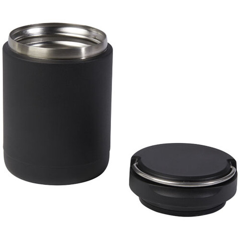 Doveron Lunchpot, isoliert aus recyceltem Edelstahl, 500 ml, schwarz bedrucken, Art.-Nr. 11334090