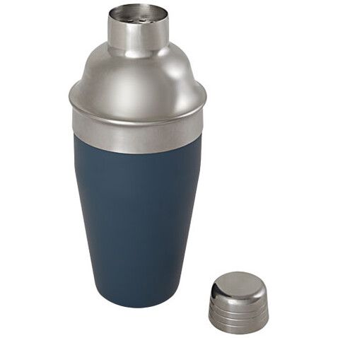 Gaudie Cocktailshaker aus recyceltem Edelstahl, eisblau bedrucken, Art.-Nr. 11334950