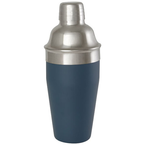 Gaudie Cocktailshaker aus recyceltem Edelstahl, eisblau bedrucken, Art.-Nr. 11334950