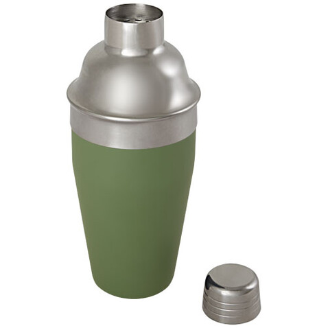 Gaudie Cocktailshaker aus recyceltem Edelstahl, heather grün bedrucken, Art.-Nr. 11334962