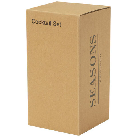 Gaudie Cocktailshaker aus recyceltem Edelstahl, heather grün bedrucken, Art.-Nr. 11334962