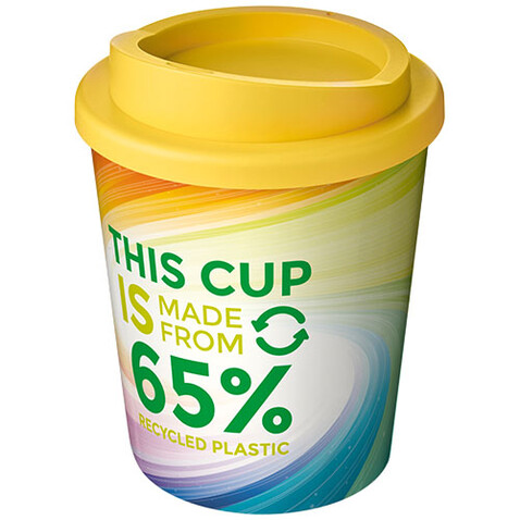 Brite-Americano® Eco Isolierbecher, 250 ml, gelb bedrucken, Art.-Nr. 21049611 Brite-Americano® Eco Isolierbecher, 250 ml, gelb bedrucken, Art.-Nr. 21049611