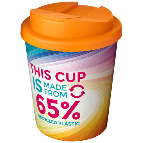 Brite-Americano Espresso Eco auslaufsicherer Isolierbecher, 250 ml, orange bedrucken, Art.-Nr. 21049731 Brite-Americano Espresso Eco auslaufsicherer Isolierbecher, 250 ml, orange bedrucken, Art.-Nr. 21049731