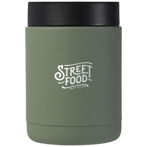 Doveron Lunchpot, isoliert aus recyceltem Edelstahl, 500 ml, heather grün bedrucken, Art.-Nr. 11334092