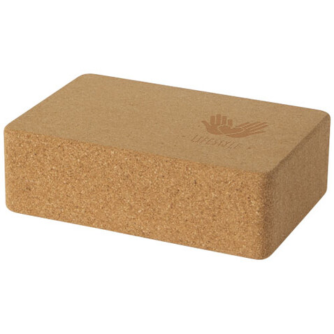 Trikona Kork Yogablock, natural bedrucken, Art.-Nr. 12703306