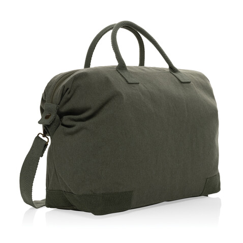 Kezar AWARE™ 500g/m² Wochenendtasche aus recyceltem Canvas grün bedrucken, Art.-Nr. P707.177