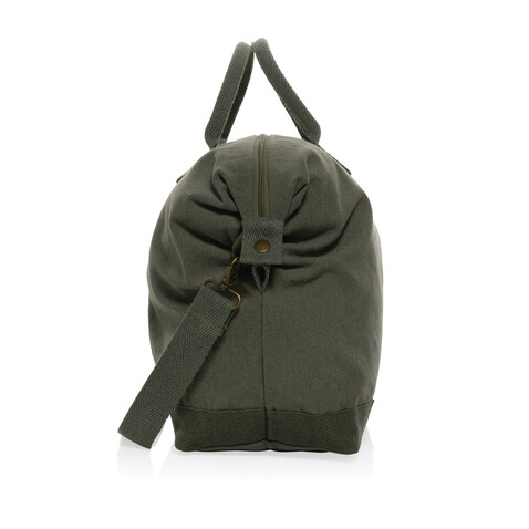 Kezar AWARE™ 500g/m² Wochenendtasche aus recyceltem Canvas grün bedrucken, Art.-Nr. P707.177