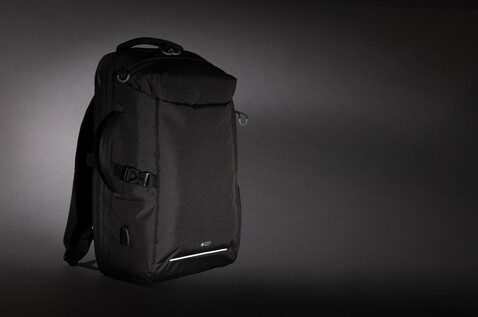 Swiss Peak AWARE™ XXL Wochenend-Reiserucksack schwarz bedrucken, Art.-Nr. P763.141