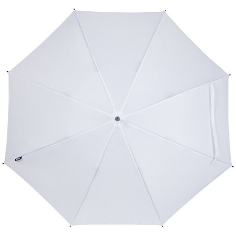 Niel 23" Automatikregenschirm aus recyceltem PET, weiss bedrucken, Art.-Nr. 10941801
